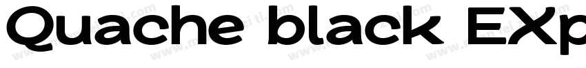 Quache black EXpand字体转换